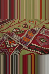 Nineteen Century Antique Bayburt Kilim Rug 4x5 Feet 125,152 - Turkish Kilim Rug  $i