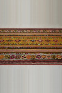 Nineteen Century Antique Bayburt Kilim Rug 5x11 155,343 - Turkish Kilim Rug  $i