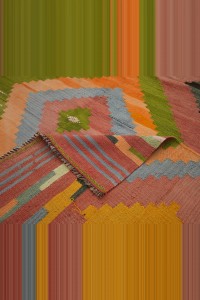 Nineteen Century Antique Eskisehir Kilim Rug 7x10 224,298 - Turkish Kilim Rug  $i