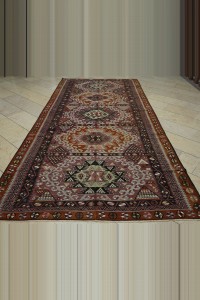 Nineteen Century Antique Kayseri Kilim Rug 6x12 183,378 - Turkish Kilim Rug  $i