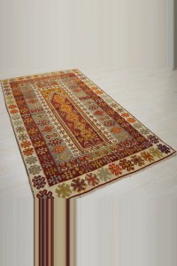 Nineteen Century Antique Turkish Yahyali Kilim 4x7  122,208 - Turkish Kilim Rug  $i