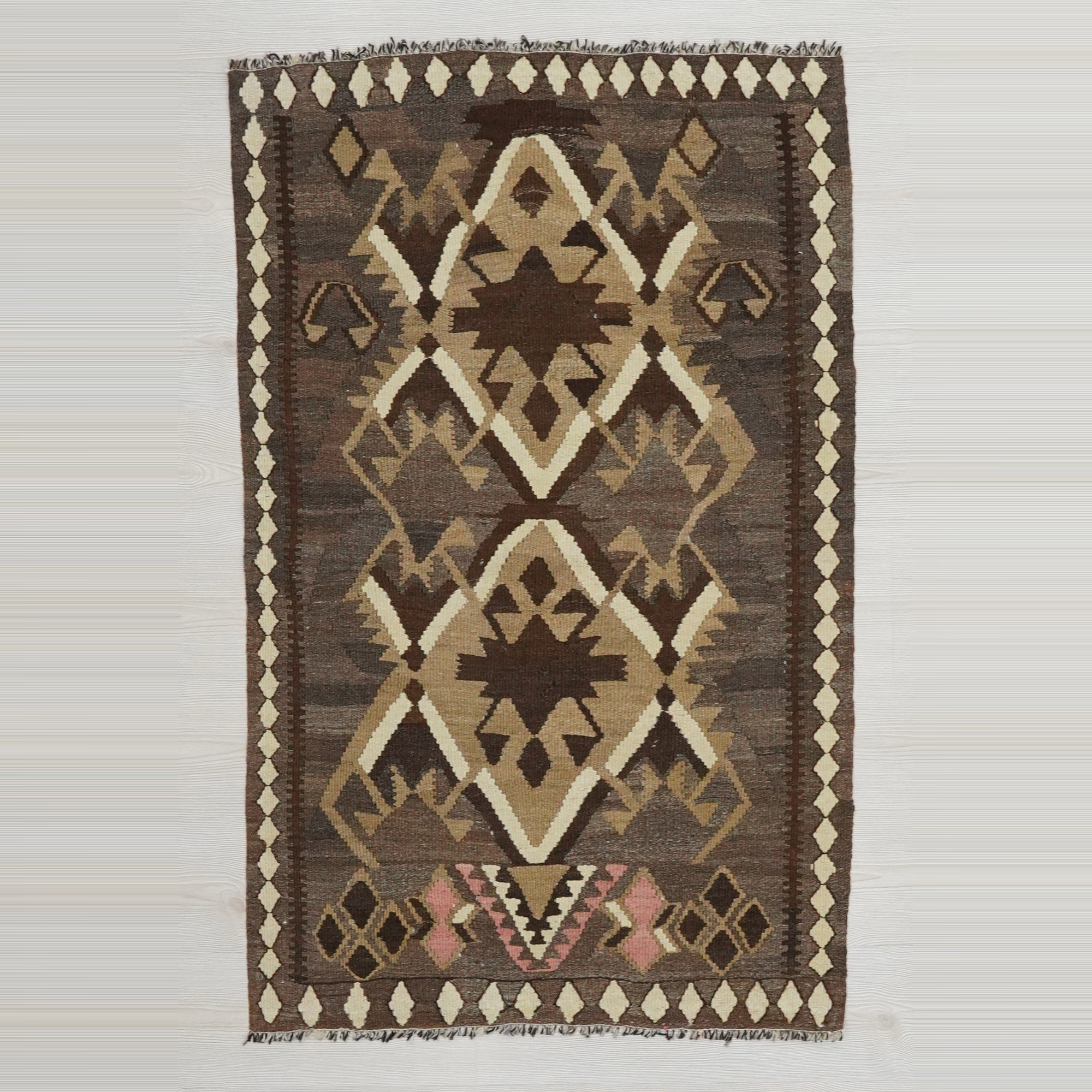 Nomadic Turkish Kilim Rug 3x5 Feet 88,140 - Turkish Kilim Rug