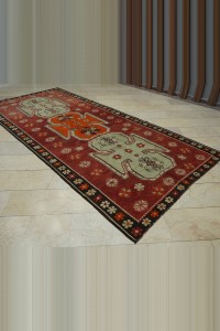 Old Antique Kars Kilim Rug 6x12 166,362 - Turkish Kilim Rug  $i