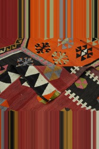 Old Antique Kayseri Kilim Rug 6x15 188,442 - Turkish Kilim Rug  $i