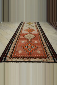 Old Kars Turkish Long Kilim Rug 6x14 182,430 - Turkish Kilim Rug  $i