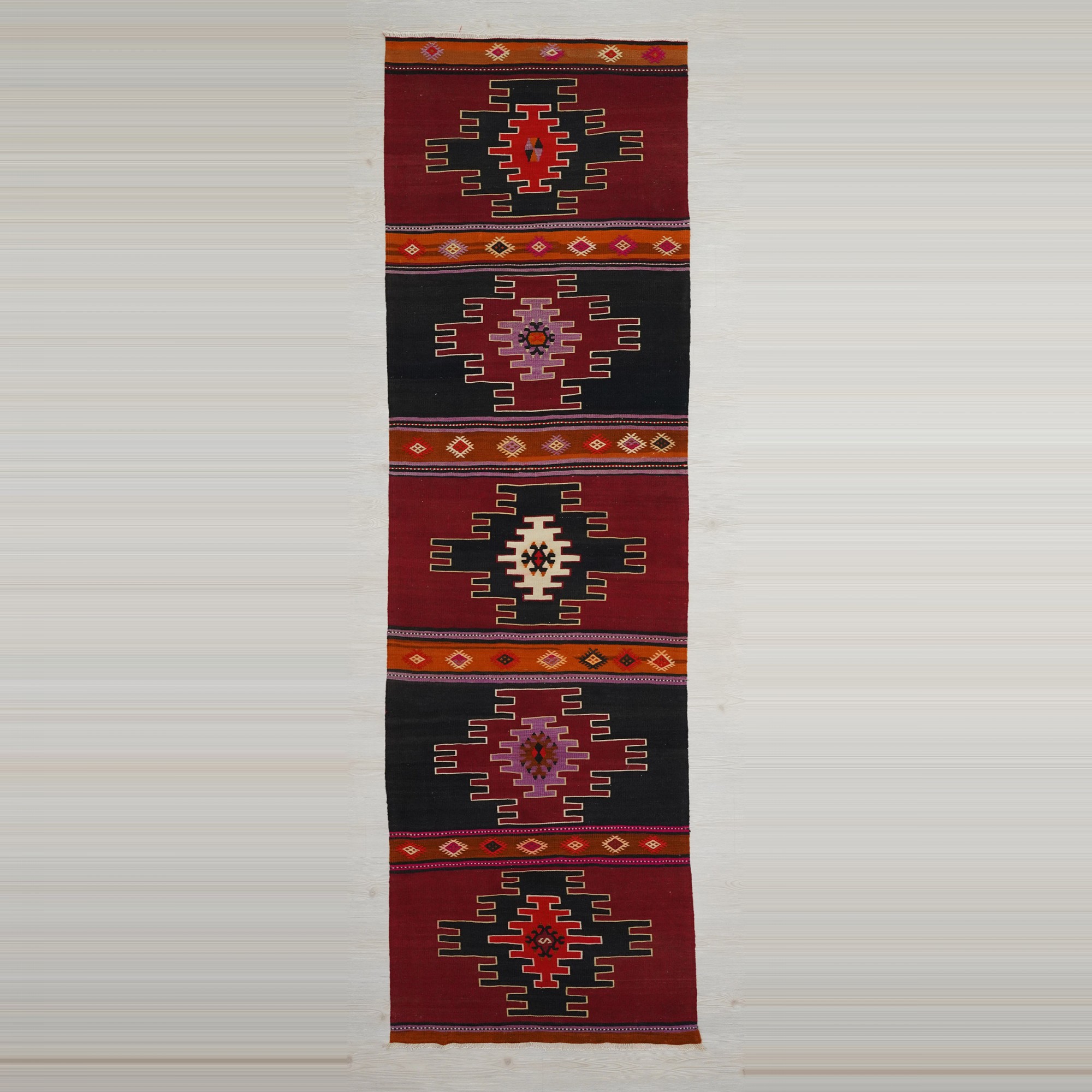 Old Sivas Kilim Rug Runner 3x11 Feet 98,332 - Turkish Rug Runner