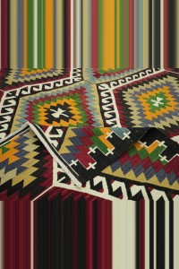 Old Turkey Esme Kilim Rug 205,345 - Turkish Kilim Rug  $i