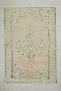 Old Turkish Rug 7x10 Feet 198,287 - Oushak Rug $i