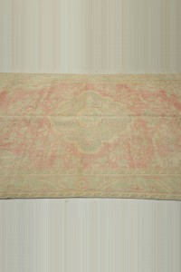 Old Vintage Oushak Rug 6x10 180,289 - Oushak Rug $i