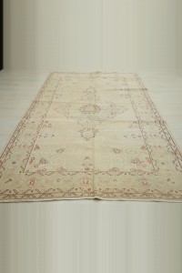 Old Vintage Rug 6x9 170,276 - Oushak Rug $i