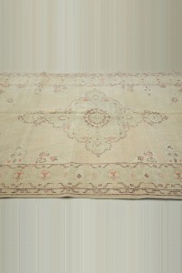 Old Vintage Rug 6x9 170,276 - Oushak Rug $i