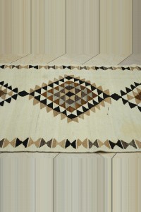 Organic Kilim Runner Rug 4x11 Feet 123,343 - Turkish Rug Runner  $i