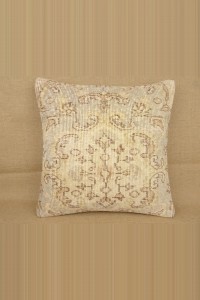 Turkish Kilim Pillow Oushak Carpet Rug Pillow Cover,20'x20' inch 50,50