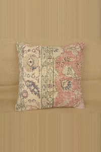 Turkish Kilim Pillow Oushak Carpet Rug Pillow Cover,20'x20' inch 50,50