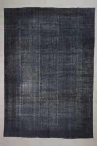 Overdye Gray Turkish Carpet Rug 9x13 270,402 - Oushak Rug $i