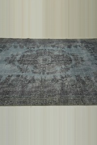 Overdyed Gray Turkish Rug 7x10 Feet 197,313 - Oushak Rug $i