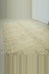 Oversize Blue Beige Oushak Carpet Rug 9x12 Feet 260,366 - Oushak Rug $i