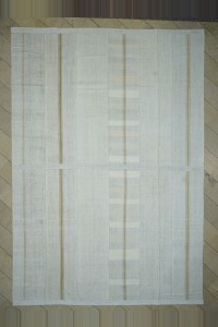 Turkish Natural Rug Oversize Cotton  Kilim Rug 11x16 Feet  332,483