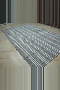 Oversize Decorative Striped Rug 8x12 Feet 244,363 - Grey Turkish Rug $i