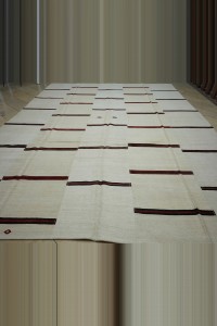 Oversize Flat Weave Organic Hemp Kilim Rug 11x14 337,437 - Turkish Hemp Rug $i