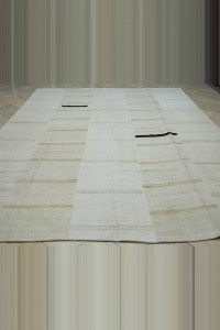 Oversize Modern Stripe Hemp Kilim Rug 9x12 286,353 - Turkish Hemp Rug $i