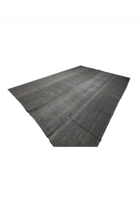 Oversize Plain Gray Kilim Rug 11x15 Feet  330,458 - Grey Turkish Rug  $i