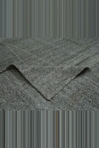 Oversize Plain Gray Kilim Rug 11x15 Feet  330,458 - Grey Turkish Rug  $i