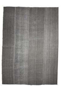 Grey Turkish Rug Oversize Plain Gray Kilim Rug 11x15 Feet  330,458