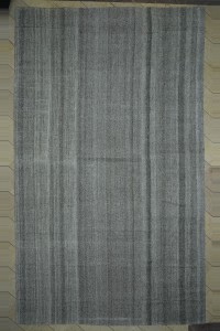 Grey Turkish Rug Oversize Plain Gray Turkish Kilim Rug 10x17 Feet 304,524