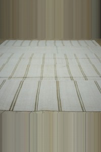 Oversize Striped Organic Hemp Kilim Rug,10x12  305,366 - Turkish Hemp Rug  $i