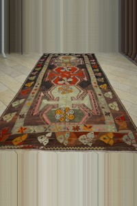 Oversized Antique Kars Turkish Kilim Rug 7x14 205,416 - Turkish Kilim Rug  $i