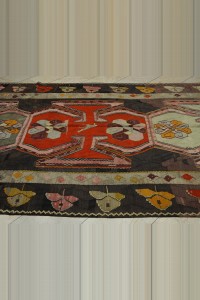 Oversized Antique Kars Turkish Kilim Rug 7x14 205,416 - Turkish Kilim Rug  $i
