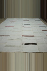 Oversized Organic Vintage Hemp Rug 12x14  366,415 - Turkish Hemp Rug  $i