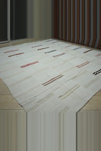 Oversized Organic Vintage Hemp Rug 12x14  366,415 - Turkish Hemp Rug  $i