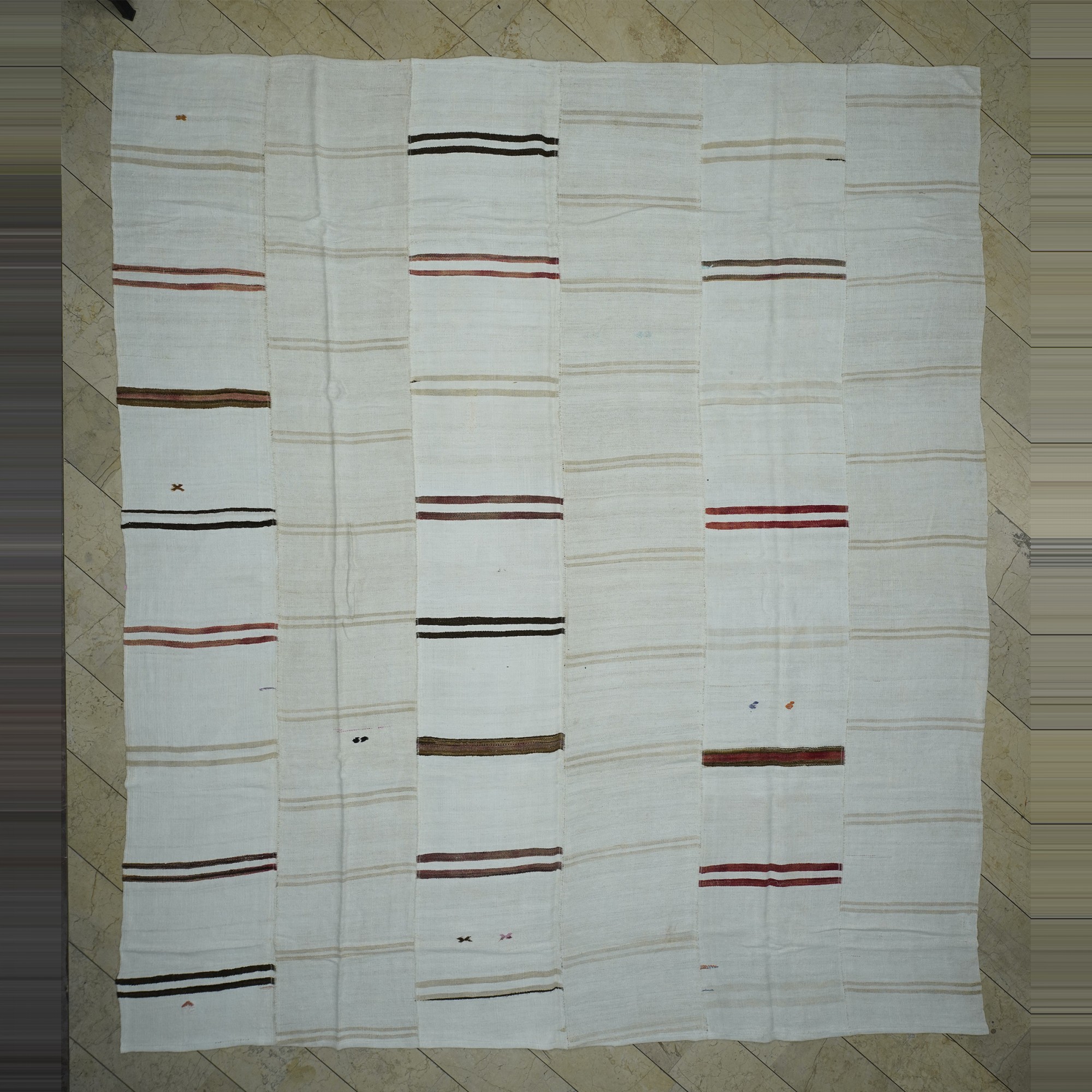 Oversized Organic Vintage Hemp Rug 12x14  366,415 - Turkish Hemp Rug