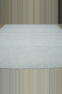 Oversized Plain White Hemp Rug 11x12 Feet 326,353 - Turkish Hemp Rug $i