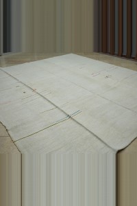 Oversized Square Hemp Kilim Rug 10x11 Feet 305,344 - Turkish Hemp Rug $i