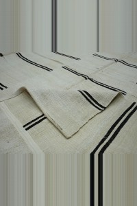 Oversized Turkish Vintage Hemp Rug 12x13  360,365 - Turkish Hemp Rug  $i