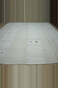 Oversized Vintage Hemp Rug 12x13 375,400 - Turkish Hemp Rug $i