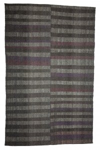 Grey Turkish Rug Pastel Colors Striped Turkish Rag Rug,8x13 Feet 244,385