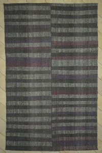 Grey Turkish Rug Pastel Colors Striped Turkish Rag Rug,8x13 Feet 244,385