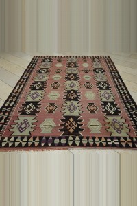 Pastel Turkish Kilim Rug 6x9 Feet 193,290 - Turkish Kilim Rug  $i