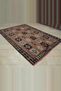 Pastel Turkish Kilim Rug 6x9 Feet 193,290 - Turkish Kilim Rug  $i