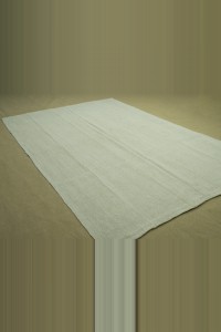 Pastel White Hemp Rug 6x9 Feet 173,262 - Turkish Hemp Rug $i