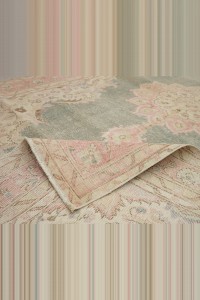 Persian Design Vintage Oushak Rug 6x9 185,288 - Oushak Rug $i