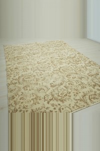 Persian Pattern Beige and Brown Oushak Rug 7x10 Feet 208,300 - Oushak Rug $i