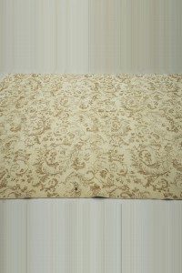 Persian Pattern Beige and Brown Oushak Rug 7x10 Feet 208,300 - Oushak Rug $i