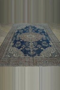 Persian Pattern Navy Blue Oushak Rug 6x10 Feet 195,305 - Oushak Rug $i
