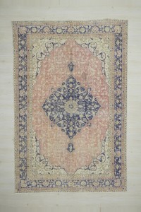 Persian Pattern Navy Blue Red Oushak Rug 7x10 Feet  202,305 - Oushak Rug  $i