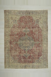 Persian Pattern Old Oushak Rug 7x10 Feet 220,298 - Oushak Rug $i